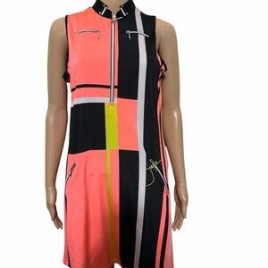 Jamie Sadock Vibrant Colorblock Mini Dress